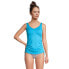 Фото #6 товара Women's D-Cup Adjustable V-neck Underwire Tankini Swimsuit Top Adjustable Straps