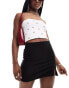 Фото #1 товара ASOS DESIGN bengaline mini skirt with split detail in black