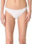 Фото #1 товара Skin 187909 Womens Solid Classic Cotton Thong Underwear White Size Small