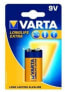 Varta Longlife Extra 9V Bloc - Single-use battery - Alkaline - 9 V - 1 pc(s) - Blue,Yellow - 9V