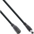InLine DC extension cable - DC male/female 5.5x2.5mm - AWG 18 - black 3m