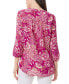 Women's Paisley 3/4-Sleeve Blouse