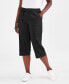 Фото #1 товара Women's Drawstring Capri Pants, Regular & Petite, Created for Macy's