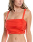 Фото #1 товара Carmen Marc Valvo Shirred Bra Bikini Top Women's