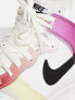 Nike Dunk High top trainers in white and multi