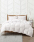 Фото #1 товара Medium Weight 360 Thread Count Super Soft Goose Down and Feather Fiber Comforter with Duvet Tabs, King