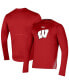 Фото #1 товара Men's Red Wisconsin Badgers 2021 Sideline Training Performance Long Sleeve T-shirt