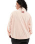 Nike Running Swoosh Run Plus Dri-FIT zip through fleece jacket in pink Розовый, 2X - 2XL - фото #2