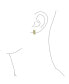 ფოტო #2 პროდუქტის Open Filigree Flower Wide Huggie Hoop Earrings CZ Accent Cubic Zirconia Gold Plated Brass .65 In Diameter