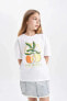 Kız Çocuk T-shirt C4451a8/wt34 Whıte