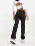 Фото #2 товара Weekday Pin mid rise straight leg jean in black