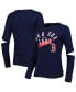 Фото #1 товара Women's Navy Boston Red Sox Formation Long Sleeve T-shirt