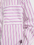 Wednesday's Girl oversized boyfriend poplin shirt in purple stripe