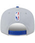 Фото #2 товара Бейсболка с застежкой New Era мужская серого и королевского цвета Golden State Warriors Tip-Off Two-Tone 9FIFTY Snapback Hat