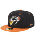 Фото #1 товара Men's Black West Michigan Whitecaps Theme Nights Beer City Bung Hammers 59FIFTY Fitted Hat