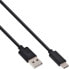 Фото #1 товара InLine USB 2.0 Cable - USB-C male / USB-A male - black - 2m