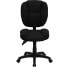 Фото #3 товара Mid-Back Black Fabric Multifunction Ergonomic Swivel Task Chair