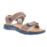 Propet Travelactiv Aspire Footbed Womens Brown Casual Sandals WST053P-TAY