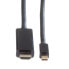 Фото #2 товара ROLINE Mini DisplayPort Cable - Mini DP-UHDTV - M/M - 1 m - 1 m - Mini DisplayPort - Male - Male - Straight - Straight
