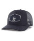 Фото #2 товара Men's Navy New York Yankees Ridgeline Tonal Patch Trucker Adjustable Hat