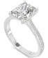 Фото #2 товара Moissanite Radiant Engagement Ring (2-7/8 ct. t.w. DEW) in 14k White Gold