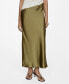 ფოტო #1 პროდუქტის Women's Midi Satin Skirt