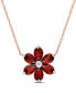 Morganite and Diamond Accent Floral Necklace