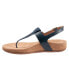 Фото #8 товара Softwalk Brea S2104-400 Womens Blue Narrow Leather Slingback Sandals Shoes
