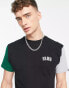 Фото #3 товара Vans colourblock varsity t-shirt in black