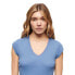 ფოტო #2 პროდუქტის SUPERDRY Essential Lace Trim short sleeve v neck T-shirt