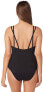 Amoressa 169369 Womens Aquila Classic One Piece Swimsuit Black Size 10