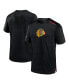 ფოტო #1 პროდუქტის Men's Black Chicago Blackhawks Authentic Pro Performance T-shirt