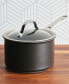 Фото #2 товара Сотейник для индукционной плиты Anolon Hybrid Nonstick с крышкой, 3-квартовый, супер темно-серый.
