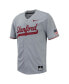 Фото #3 товара Men's Gray Stanford Cardinal Replica Full-Button Baseball Jersey
