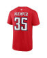 Фото #2 товара Men's Darcy Kuemper Red Washington Capitals Authentic Stack Name and Number T-shirt