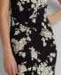 ფოტო #4 პროდუქტის Women's Floral Jersey Twist-Front Midi Dress