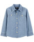 Фото #5 товара Toddler Button-Front Chambray Shirt 4T