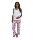 ფოტო #3 პროდუქტის Women's Analise During & After 5-Piece Maternity/Nursing Sleep Set