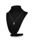 ფოტო #3 პროდუქტის 5A Cubic Zirconia Geometric Minimalist Necklace White Gold