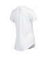 ფოტო #4 პროდუქტის Women's White, Charcoal New England Patriots Sonata T-shirt and Leggings Sleep Set
