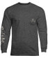 Фото #2 товара Men's Skull & Poles Long-Sleeve T-Shirt