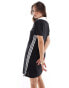 Фото #2 товара adidas Originals Adicolor 3-stripes pinstripe dress in black