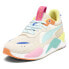 Фото #3 товара Puma RsX Suede Multi Lace Up Mens Beige Sneakers Casual Shoes 39857501