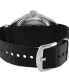 ფოტო #3 პროდუქტის Men's Yorkville Swiss Automatic Black Nylon Watch 43mm
