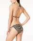 kate spade NY Crystal Cove Leopard Side-Tie Bikini Bottoms size Medium 180111