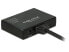 Фото #1 товара Delock 87700 - HDMI - 2x HDMI - Black - 0.6 m - 3840 x 2160