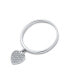 Фото #2 товара Кольцо Bling Jewelry Pave Dangle Heart Charm