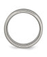 Titanium Black Carbon Fiber Inlay Wedding Band Ring