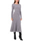 Фото #1 товара Women's Crewneck Midi Sweater Dress