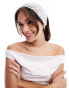 Фото #4 товара COLLUSION Y2K net headband in white